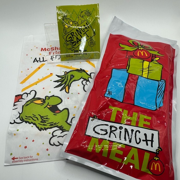 McDonald's Accessories - McDonald’s Adult Happy Meal Grinch Socks ~ in original sealed mystery bag.